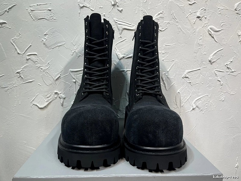 Black Combat Boot with Tall Black Lace-up Boot for Casual Outfits