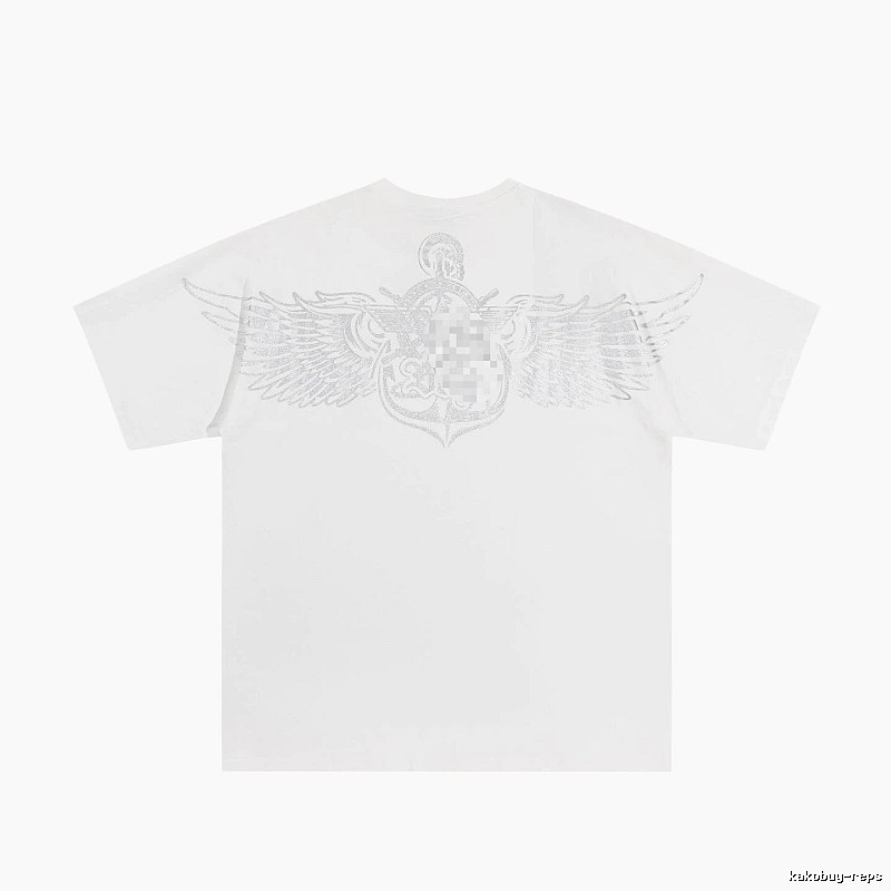 BOY Wing Print Street Style White T-Shirt