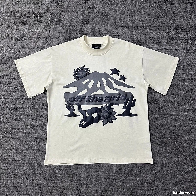 Broken Planet Resort Graphic T-shirt White Cotton Bold with Premium Look