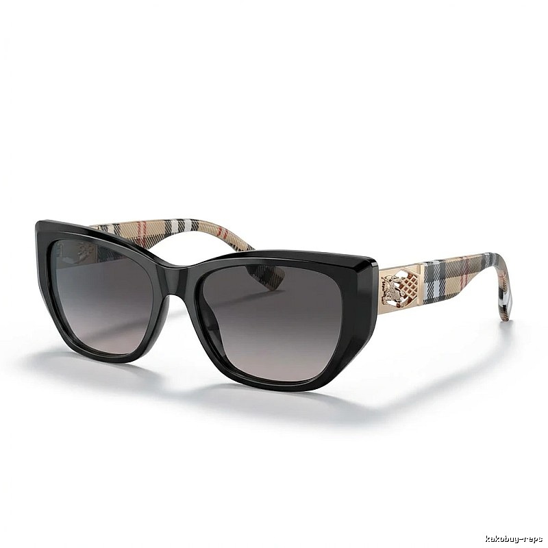Burberry checkered fashion black sunglasses