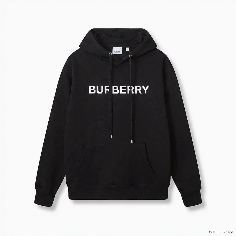 Burberry pixel-style black sweatshirt