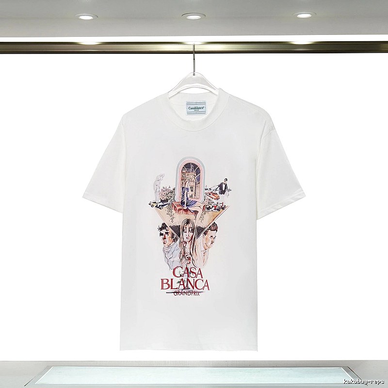 Casablanca Grand Prix Printed White T-shirt