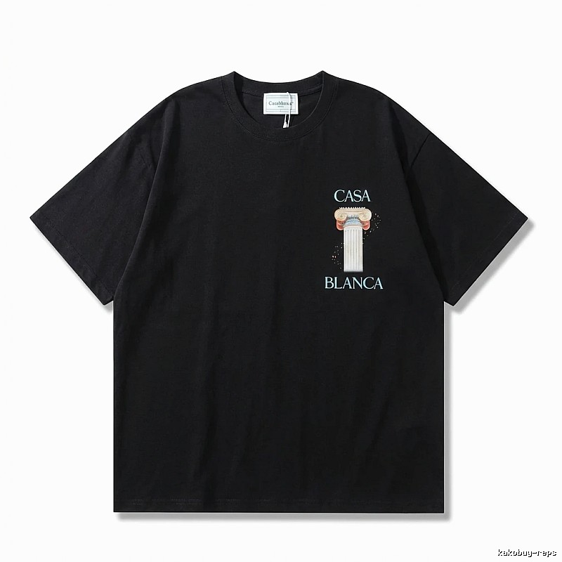 Casablanca Print Retro Black T-shirt
