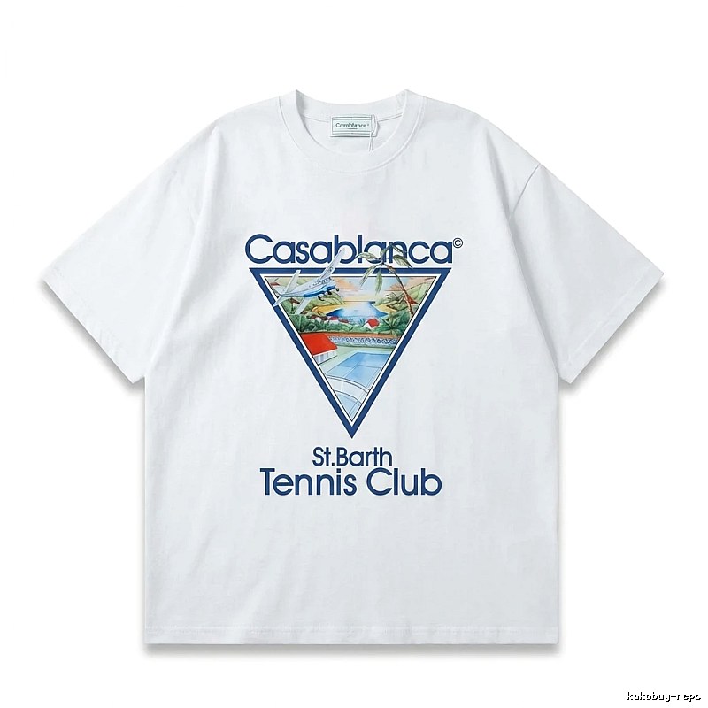 Casablanca Printed Casual White T-shirt