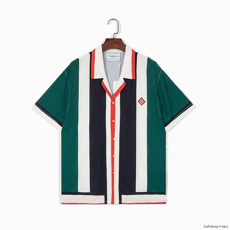 Casablanca striped retro-style shirt
