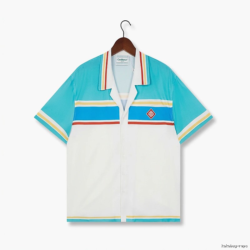 Casablanca striped retro-style shirt