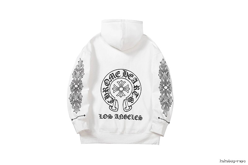 Chrome Hearts 2088-26 White Cross Graphic Hoodie Weekend Wear