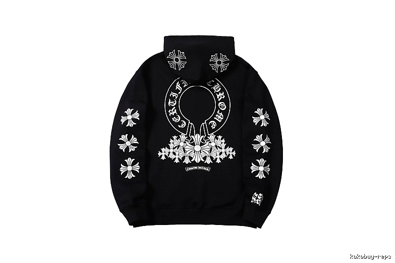 Chrome Hearts 2088-82 Black Cross Graphic Hoodie Match Day