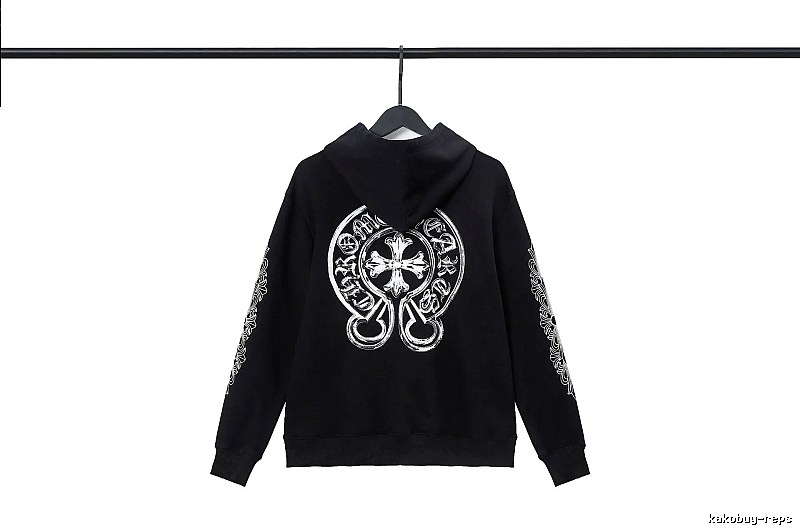 Chrome Hearts 2089-53 Black Cross Graphic Hoodie Minimal Look