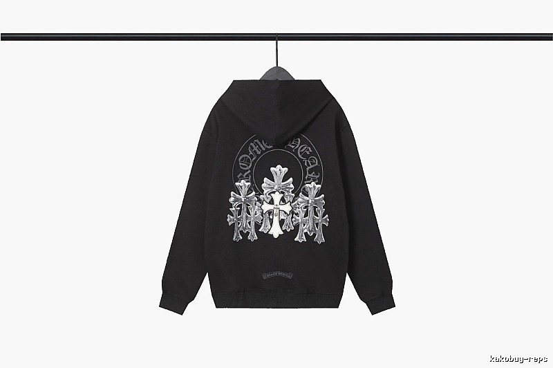 Chrome Hearts 2089-72 Black Cross Graphic Hoodie Easy Pairing