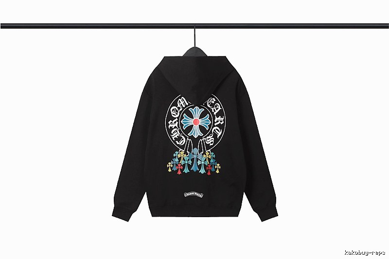 Chrome Hearts 2089-73 Black Cross Graphic Hoodie Visual Accent