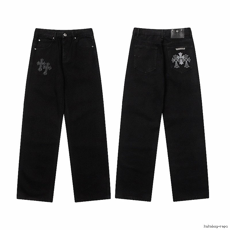 Chrome Hearts Classic Graphic jeans Light Denim Jeans with Travel-Friendly Style