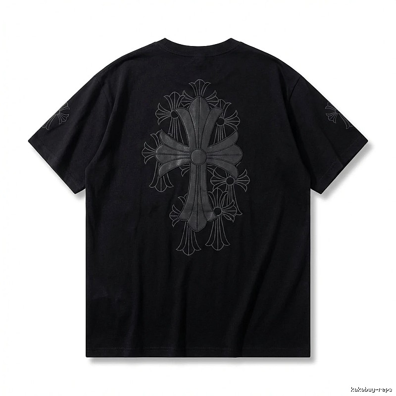 Chrome Hearts cross dark style short-sleeve shirt
