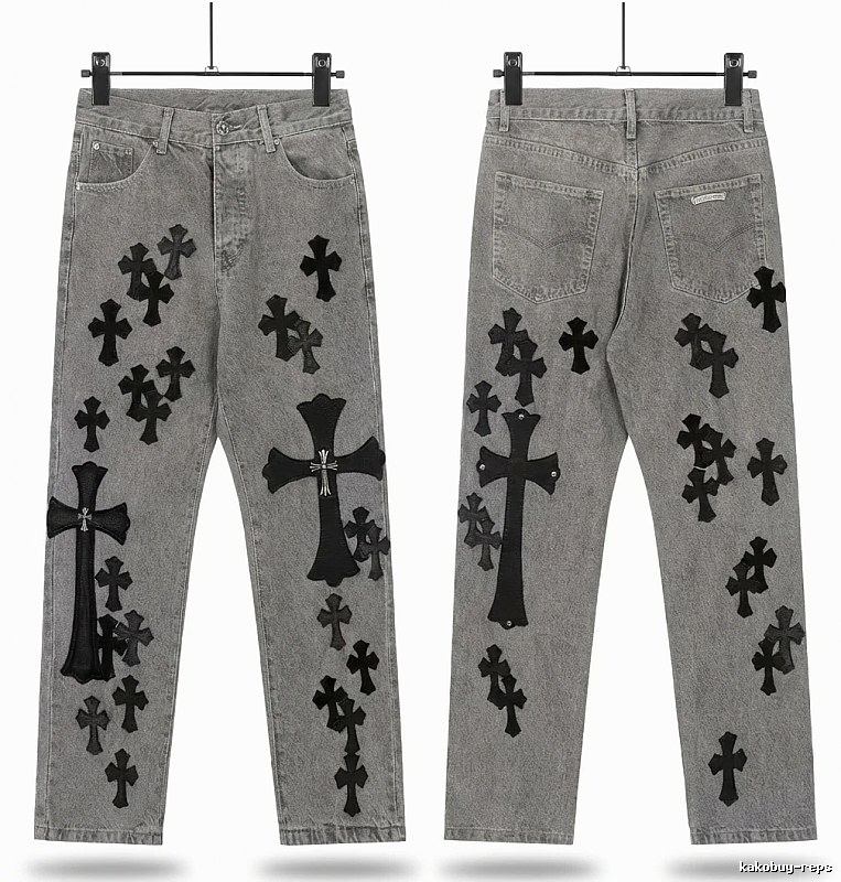 Chrome Hearts Cross Grey Jeans
