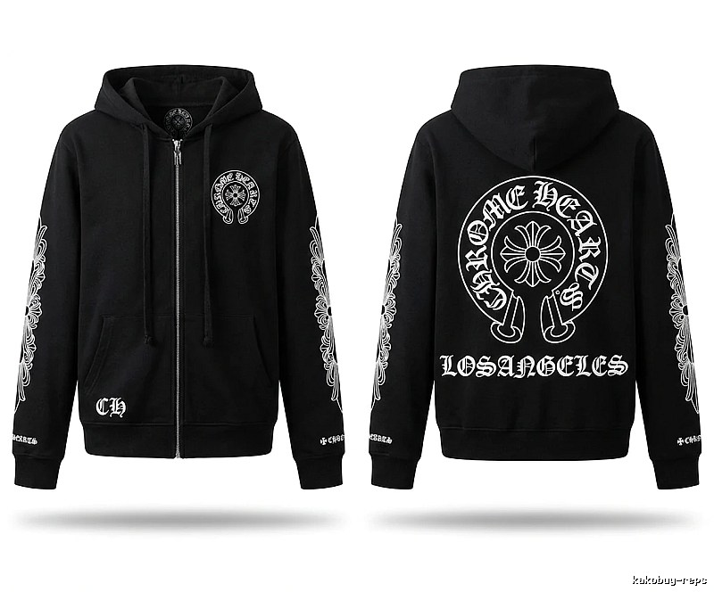 Chrome Hearts dark style black cardigan