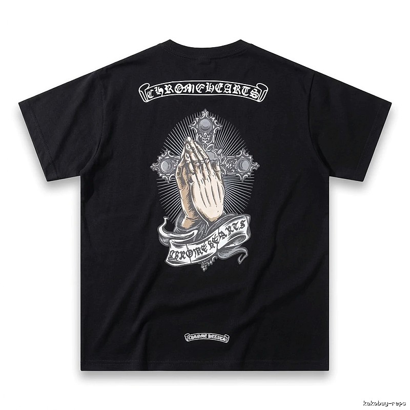 Chrome Hearts dark style black T-shirt