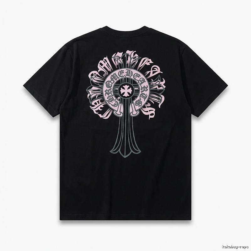 Chrome Hearts Gothic Style Black T-shirt