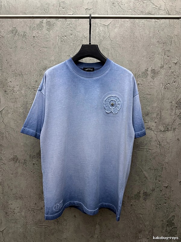 Chrome Hearts Gradient Style Blue T-shirt