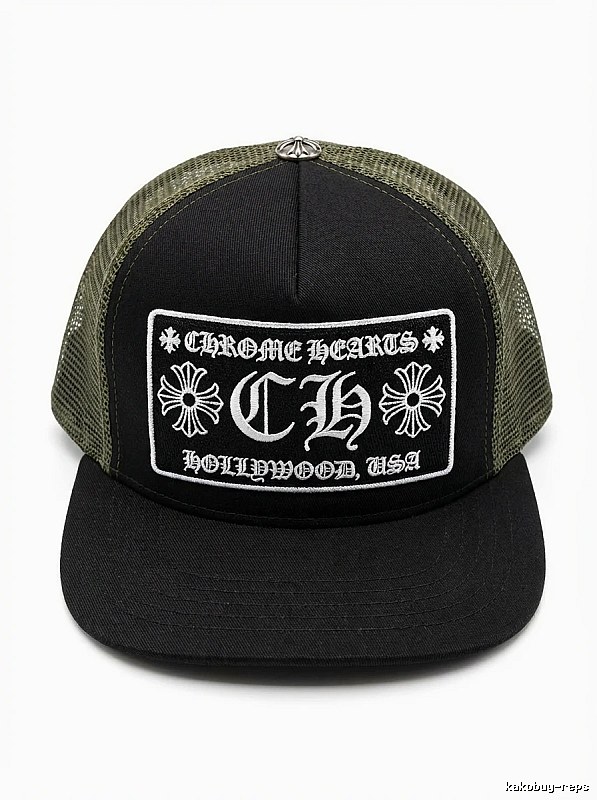 Chrome Hearts Retro Style Black Hat