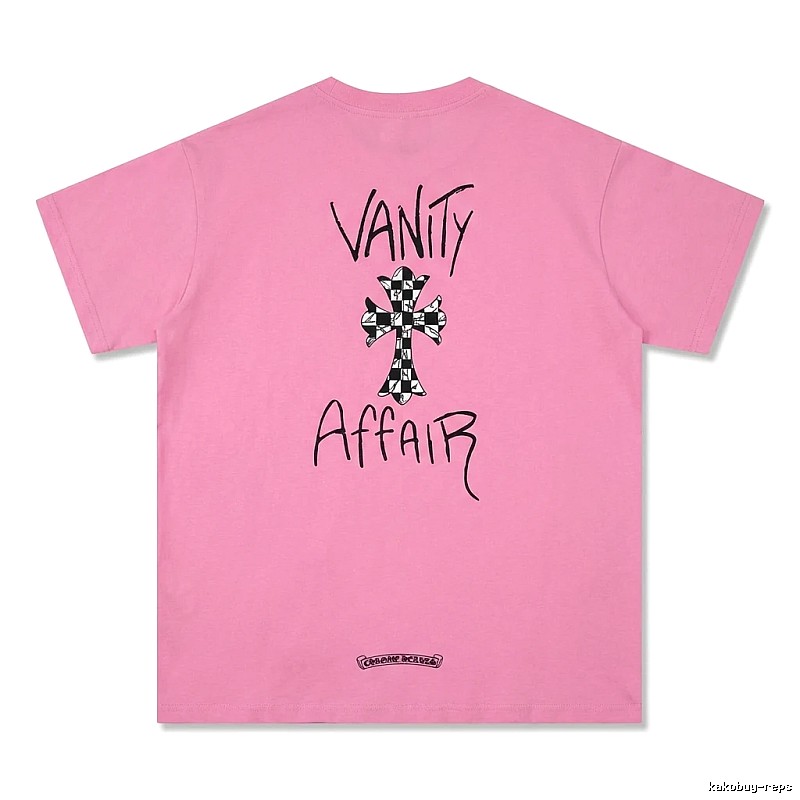 Chrome Hearts Trendy and Cool Style Pink T-shirt
