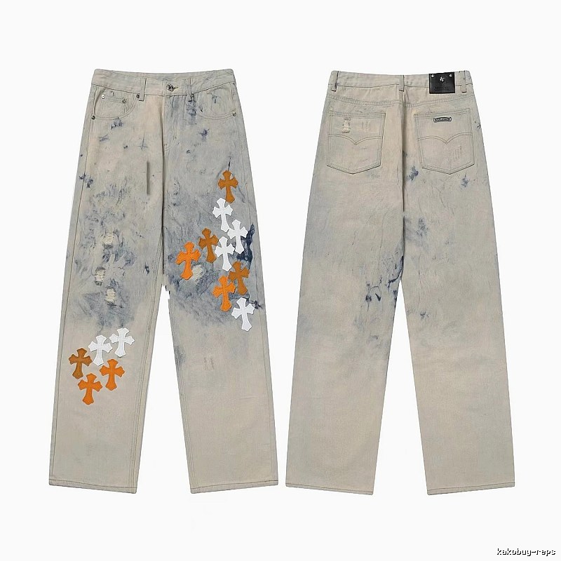 Chrome Hearts Weekend Graphic jeans Light Denim Jeans for Weekend Wear