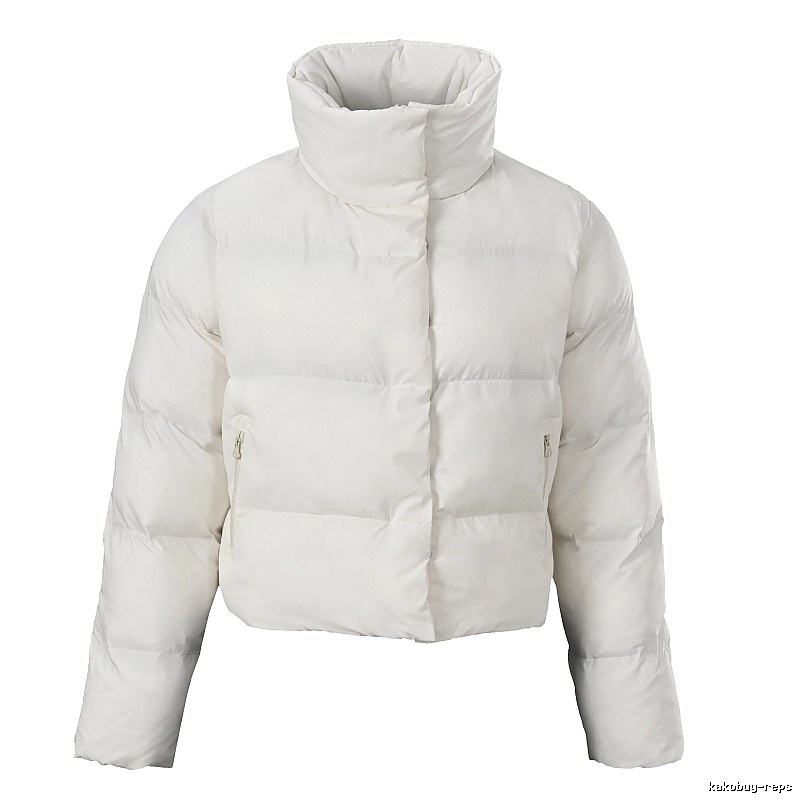 Commuter Stand-Collar Puffer Jacket - White
