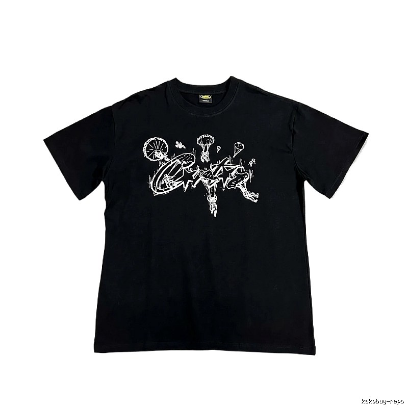 Corteiz Graffiti Style Black T-shirt