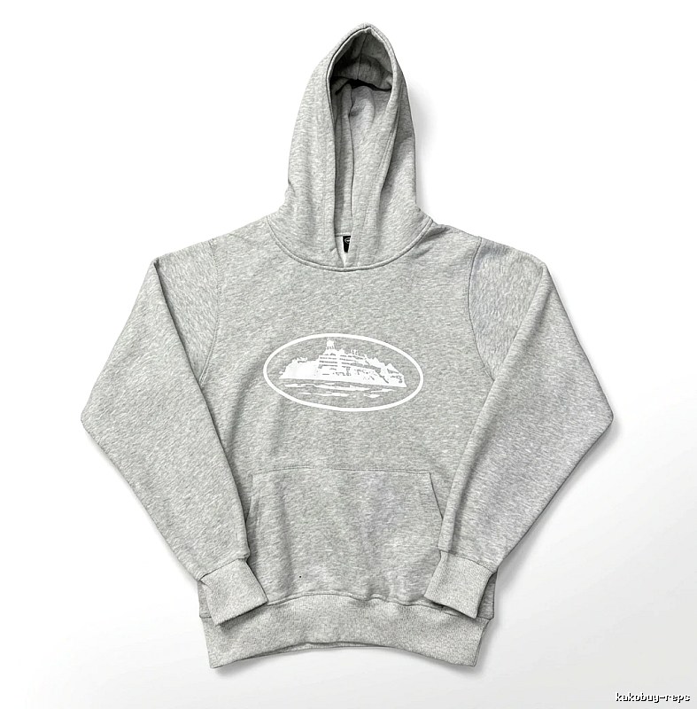 Corteiz Grey Minimalist Style Hoodie