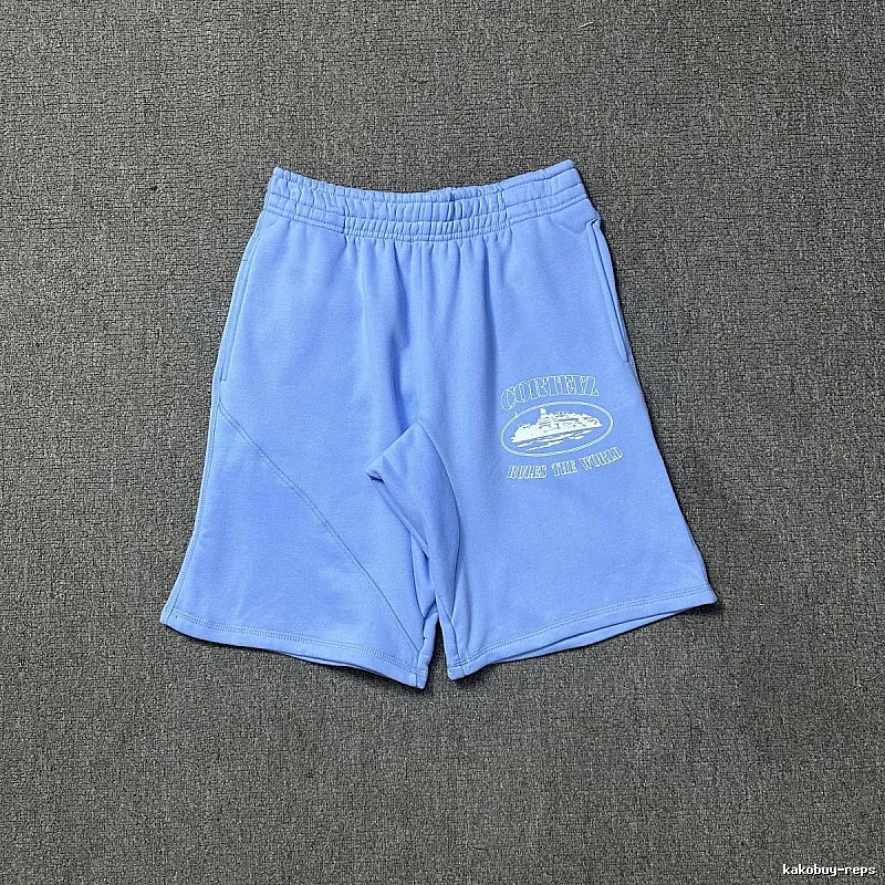 Corteiz Nautical Style Light Blue Shorts
