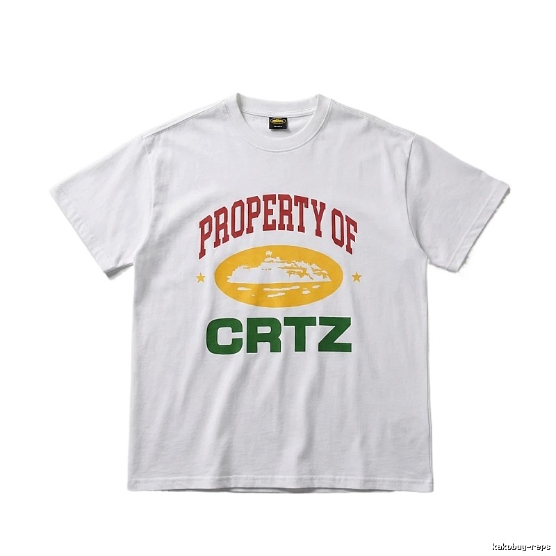 Corteiz PROPERTY Series Trendy and Cool White T-shirts