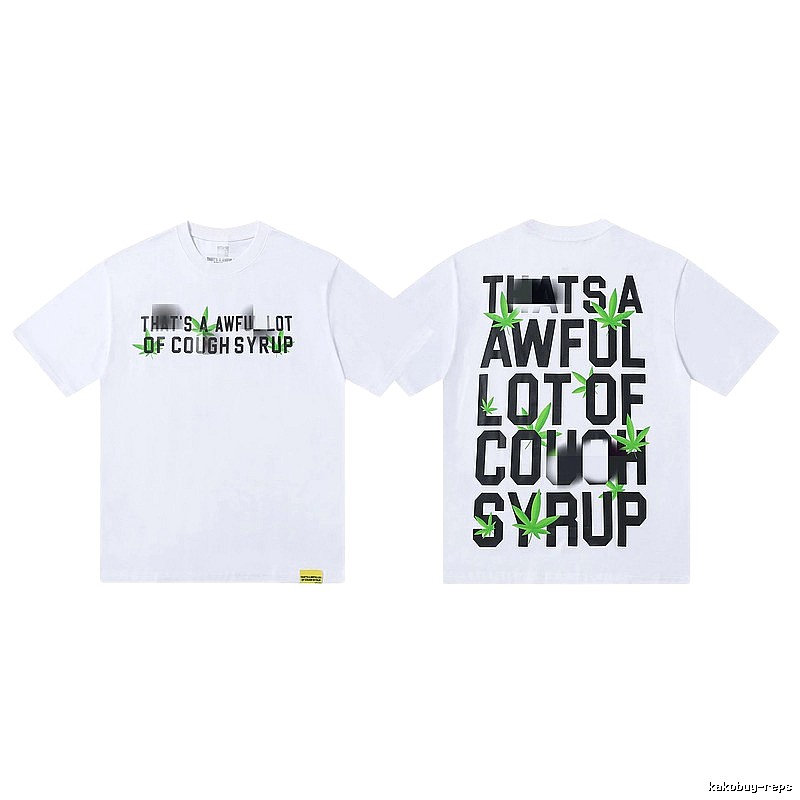 COUGH SYRUP Hemp Leaf Street Style White T-Shirt
