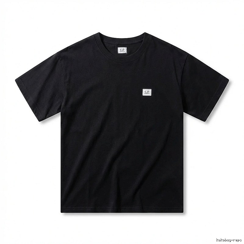 C.P. Basic Style Simple Black T-shirt