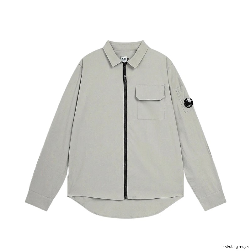 C.P. Grey Workwear-style Shirt
