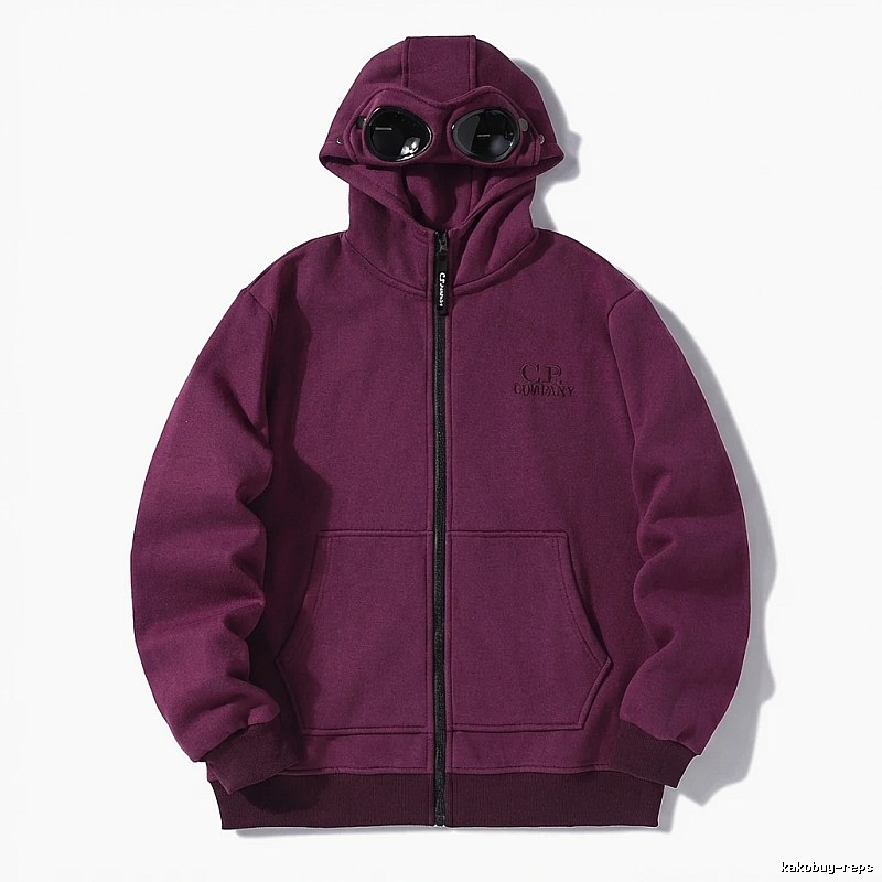 C.P. trendy and cool style burgundy hoodie