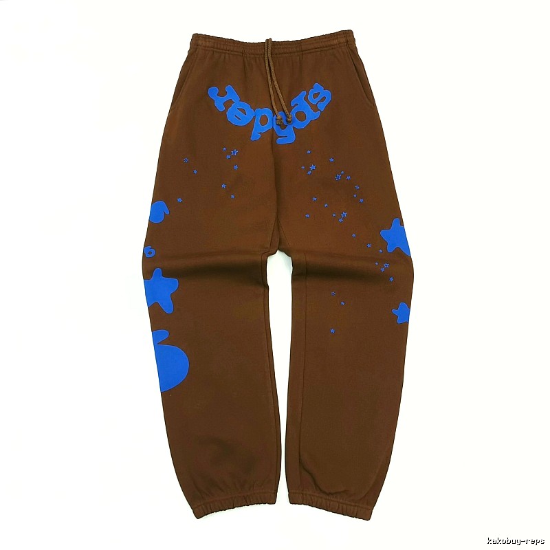 Daily Edit Sp5der Graphic Sweatpants - Brown