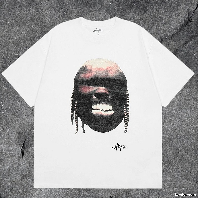 Denim Tears White Graphic T-Shirt Clean Colorway