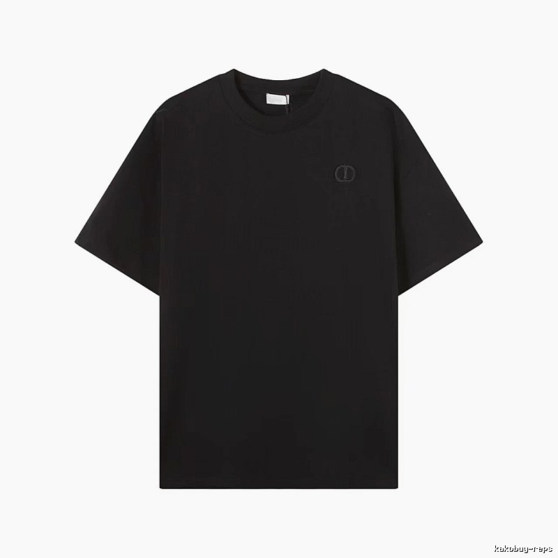 Dior Classic Collection Minimalist Style Black T-Shirt