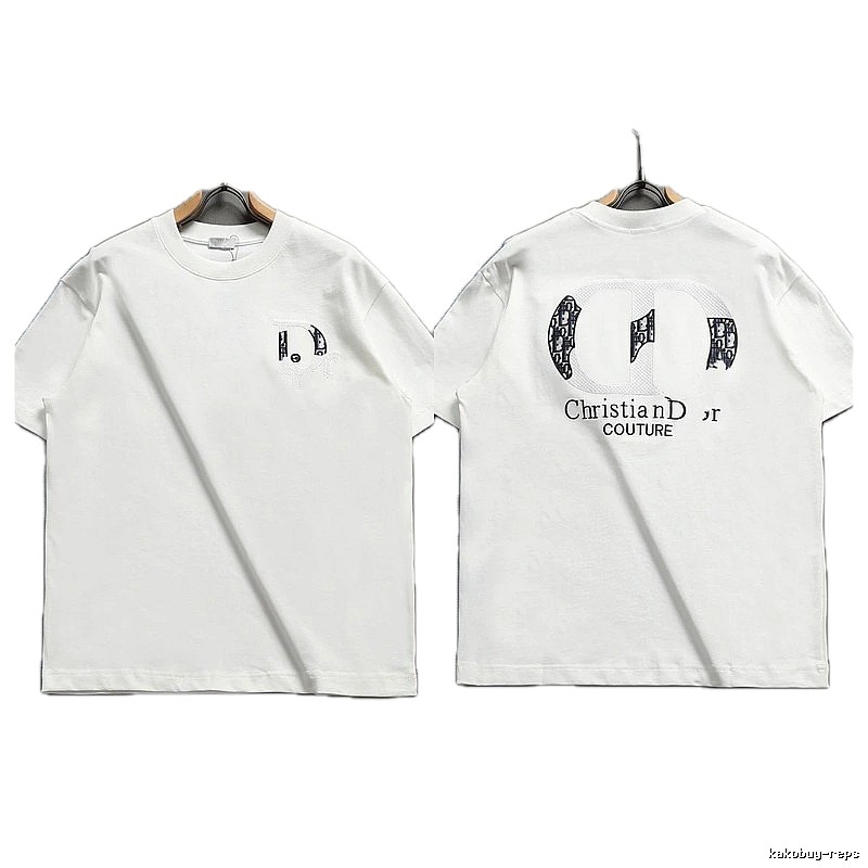 Dior Couture Monogram-style White Short-sleeve T-shirt