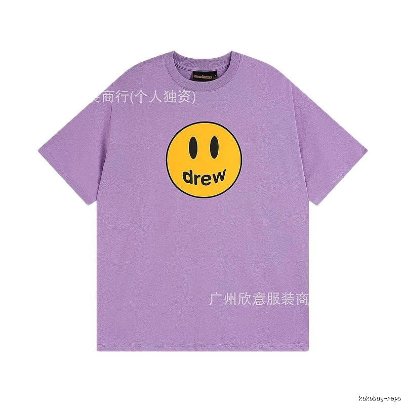 DREW Smile Street Style Purple Short Sleeve T-shirt