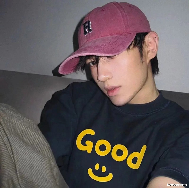 DREW Smiley Series American Streetwear Style Black T-Shirt