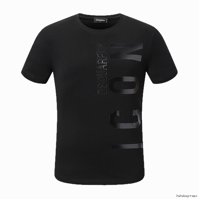 DSQUARED2 ICON Streetwear Black Short-sleeve T-shirt