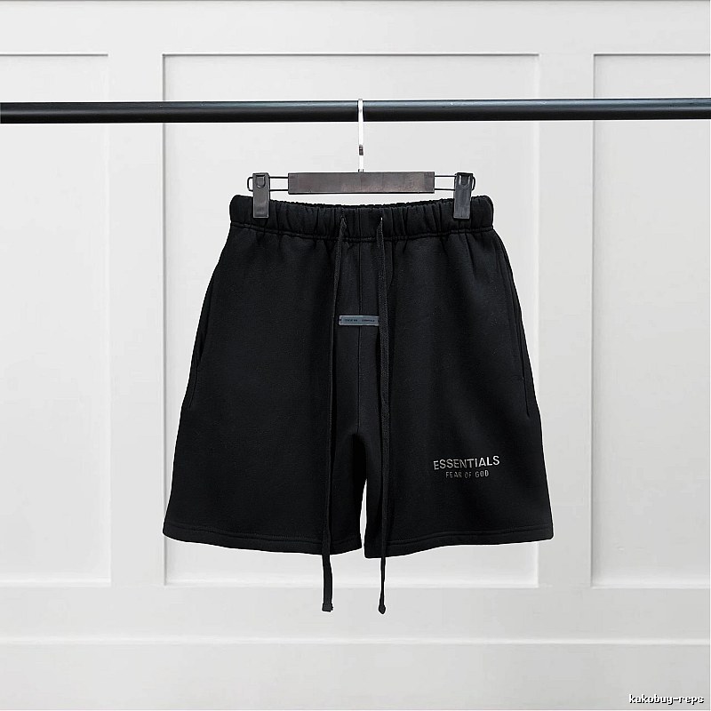 ESSENTIALS Basic Black Shorts