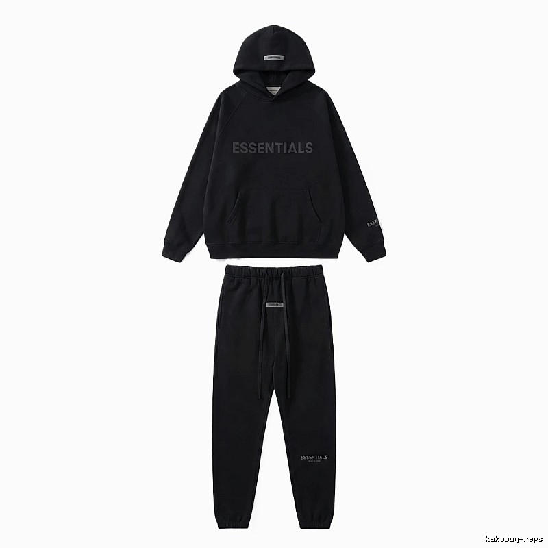 ESSENTIALS casual style black suit