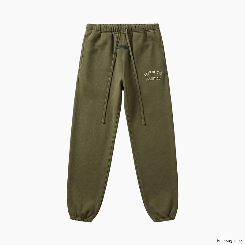 ESSENTIALS casual style olive green sweatpants