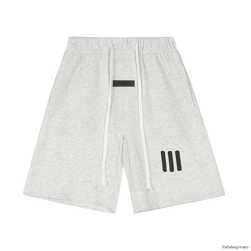 ESSENTIALS minimalist light gray shorts