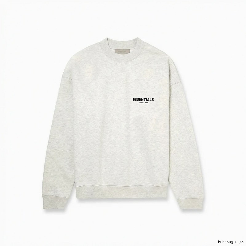 ESSENTIALS minimalist light gray sweatshirt