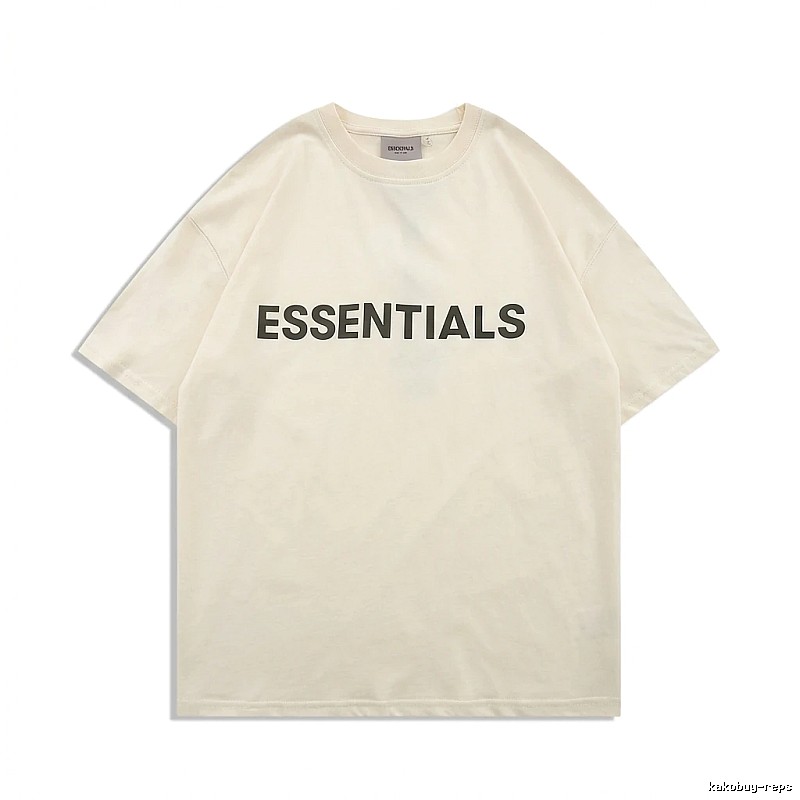 ESSENTIALS minimalist style beige T-shirt