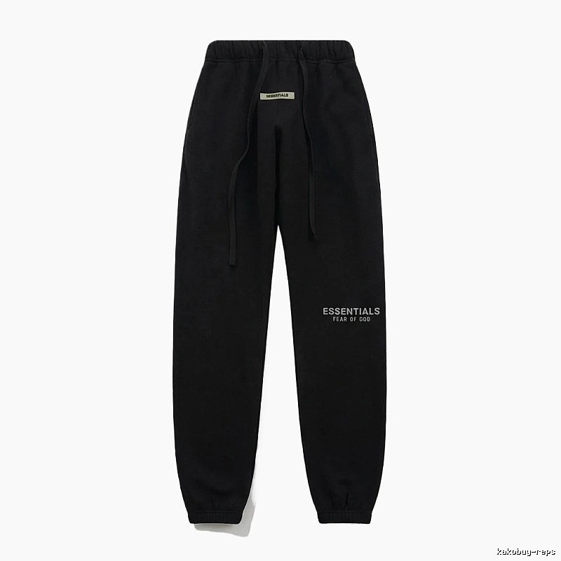 ESSENTIALS minimalist style black sweatpants