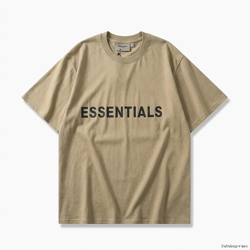 ESSENTIALS minimalist style khaki T-shirt
