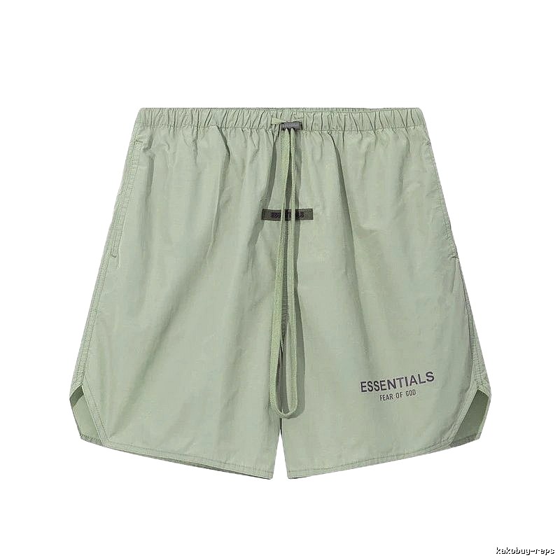 ESSENTIALS minimalist style light green shorts